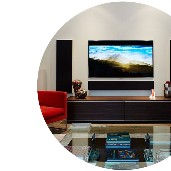 اندازه تلویزیون برای اتاق های شلوغ