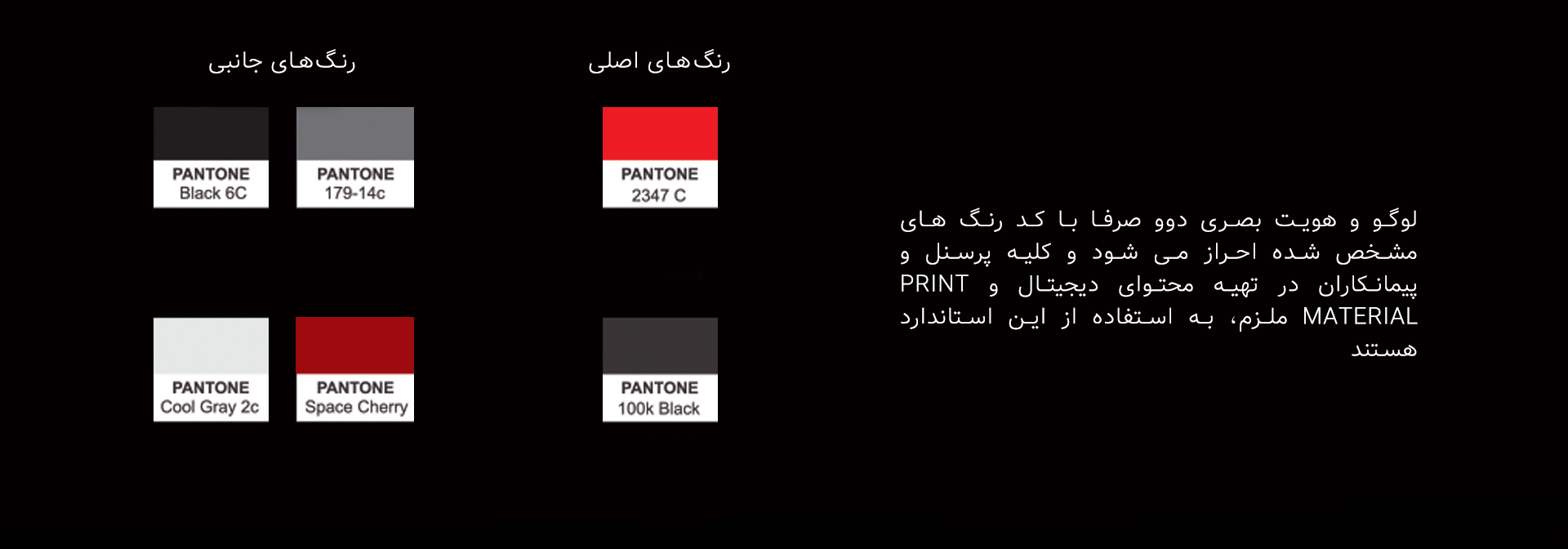 رنگ های هویت بصری دوو