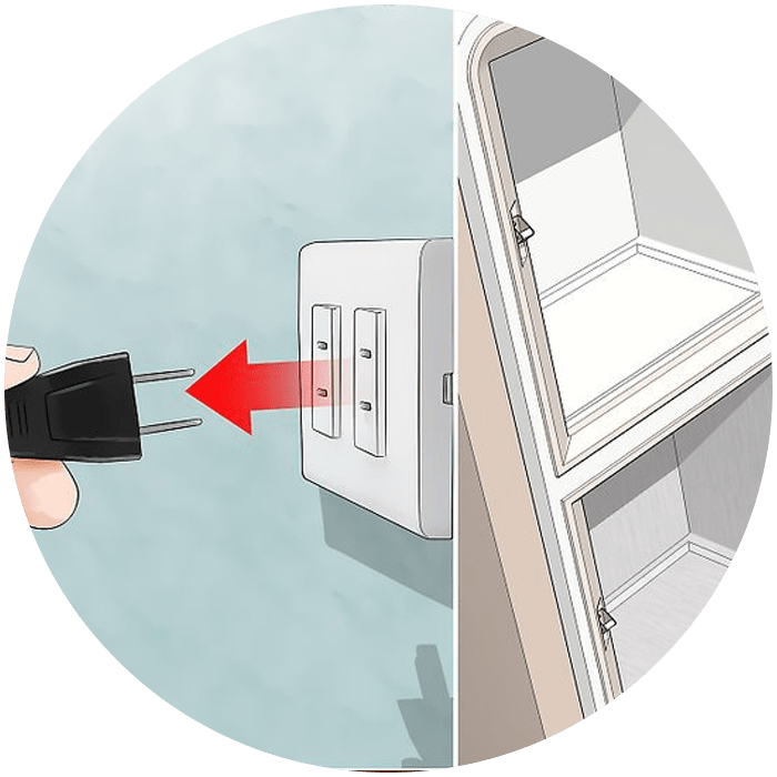 خاموش کردن یخچال فریزر