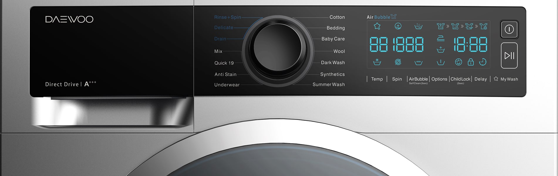 از حالت شستشوی مناسبی برای لباس ای مشی استفاده نمایید