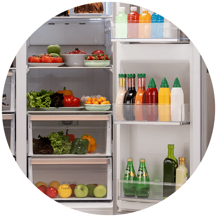 دمای هر طبقه یخچال فریزر را در نظر بگیرید