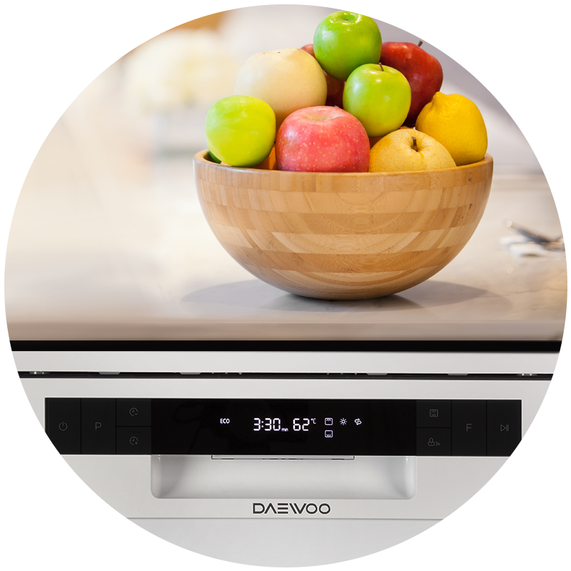 شستشوی کامل با ماشین ظرف شویی