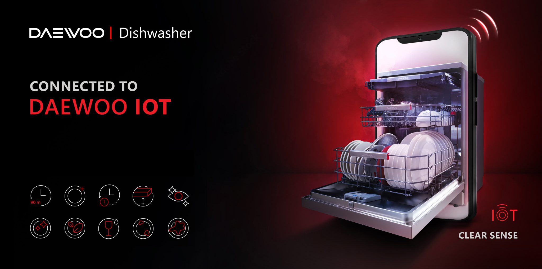 ماشین ظرفشوئی دوو